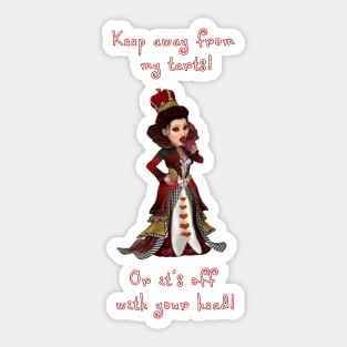 Queen Of Hearts Wonderland Sticker